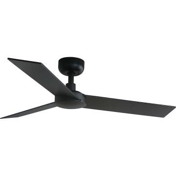 FARO 34296WT - Kattotuuletin RUDDER S musta/ruskea halkaisija 106 cm Wi-Fi Tuya + kauko-ohjaus