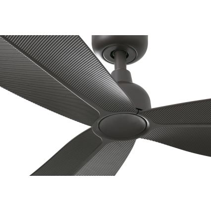 FARO 34301 - Kattotuuletin PALMA ruskea halkaisija 129 cm IP44 + kauko-ohjaus