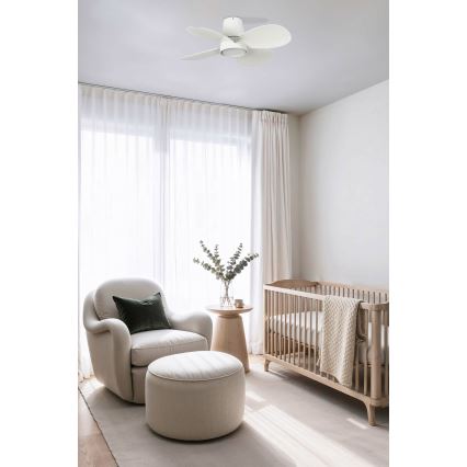 FARO 34315 - LED himmennettävä kattovalo KLOVER S LED/20W/230V 2700/4000/6500K valkoinen halkaisija 80 cm + kauko-ohjaus