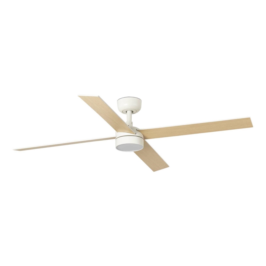 FARO 34355-1TW - LED himmennettävä kattovalo RUDDER L LED/20W/230V valkoinen/beige halkaisija 132 cm + kauko-ohjaus