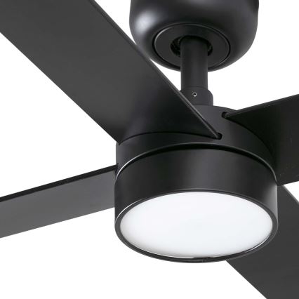 FARO 34356-1TW - LED himmennettävä kattovalo RUDDER L LED/20W/230V musta/ruskea halkaisija 132 cm + kauko-ohjaus