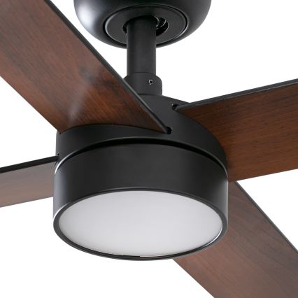 FARO 34356-1TW - LED himmennettävä kattovalo RUDDER L LED/20W/230V musta/ruskea halkaisija 132 cm + kauko-ohjaus