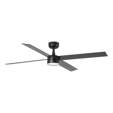 FARO 34356-1TW - LED himmennettävä kattovalo RUDDER L LED/20W/230V musta/ruskea halkaisija 132 cm + kauko-ohjaus