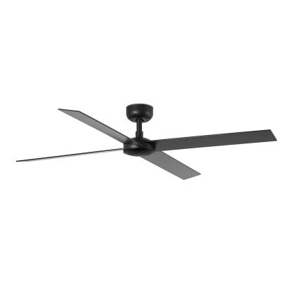 FARO 34356 - Kattotuuletin RUDDER L ruskea/musta halkaisija 132 cm + kauko-ohjaus