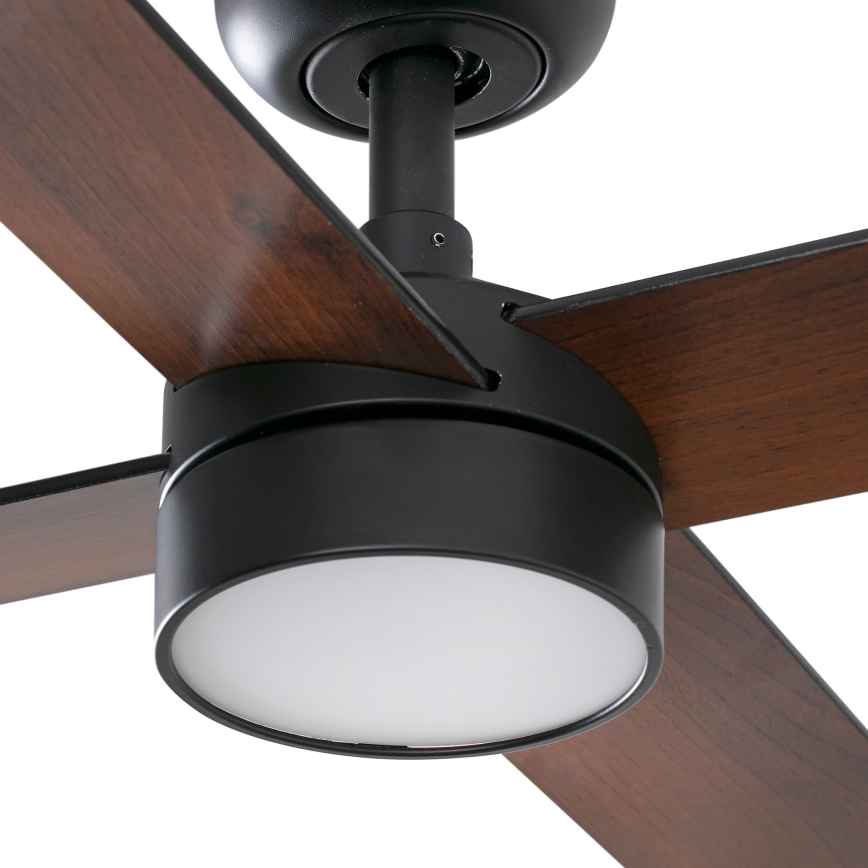 FARO 34356WT-1TW - LED himmennettävä kattovalo RUDDER L LED/18W/230V 2700/4350/6000K ruskea/musta halkaisija 132 cm Wi-Fi Tuya + kauko-ohjaus