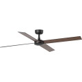 FARO 34356WT - Kattotuuletin RUDDER L ruskea/musta halkaisija 132 cm Wi-Fi Tuya + kauko-ohjaus
