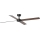 FARO 34356WT - Kattotuuletin RUDDER L ruskea/musta halkaisija 132 cm Wi-Fi Tuya + kauko-ohjaus