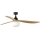 FARO 34360WT-11L - Kattotuuletin OUTWOOD L 1xE27/15W/230V ruskea/musta halkaisija 150 cm Wi-Fi Tuya IP44 + kauko-ohjaus