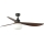 FARO 34362WT-11L - Kattotuuletin OUTWOOD L 1xE27/15W/230V ruskea/musta halkaisija 150 cm Wi-Fi Tuya IP44 + kauko-ohjaus
