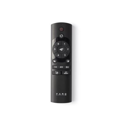 FARO 34362WT-11L - Kattotuuletin OUTWOOD L 1xE27/15W/230V ruskea/musta halkaisija 150 cm Wi-Fi Tuya IP44 + kauko-ohjaus