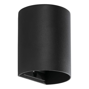 FARO 40523 - Seinävalaisin SOLE 1xGU10/8W/230V musta pyöreä