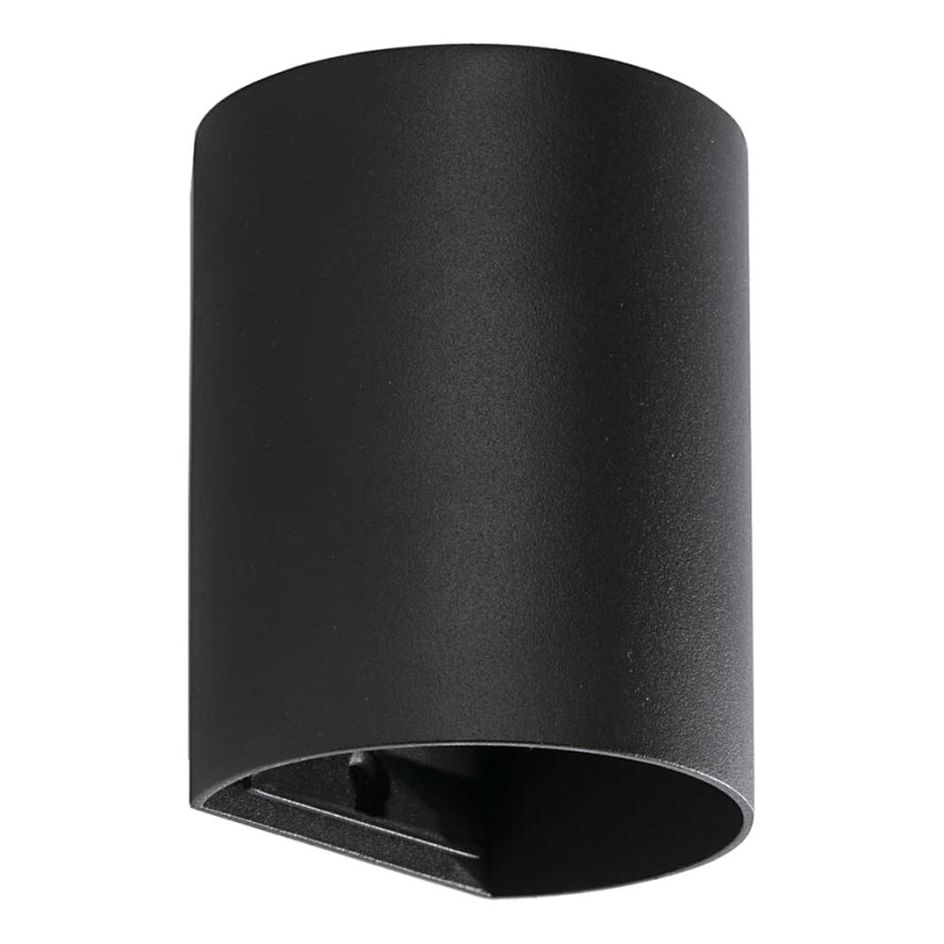 FARO 40523 - Seinävalaisin SOLE 1xGU10/8W/230V musta pyöreä