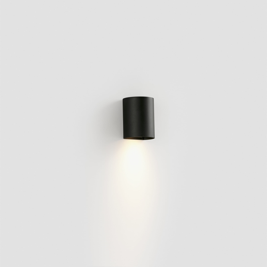 FARO 40523 - Seinävalaisin SOLE 1xGU10/8W/230V musta pyöreä