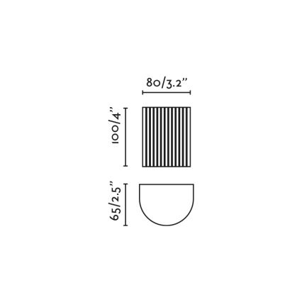 FARO 40526 - Seinävalaisin SOLE 1xGU10/8W/230V valkoinen aallotettu pyöreä