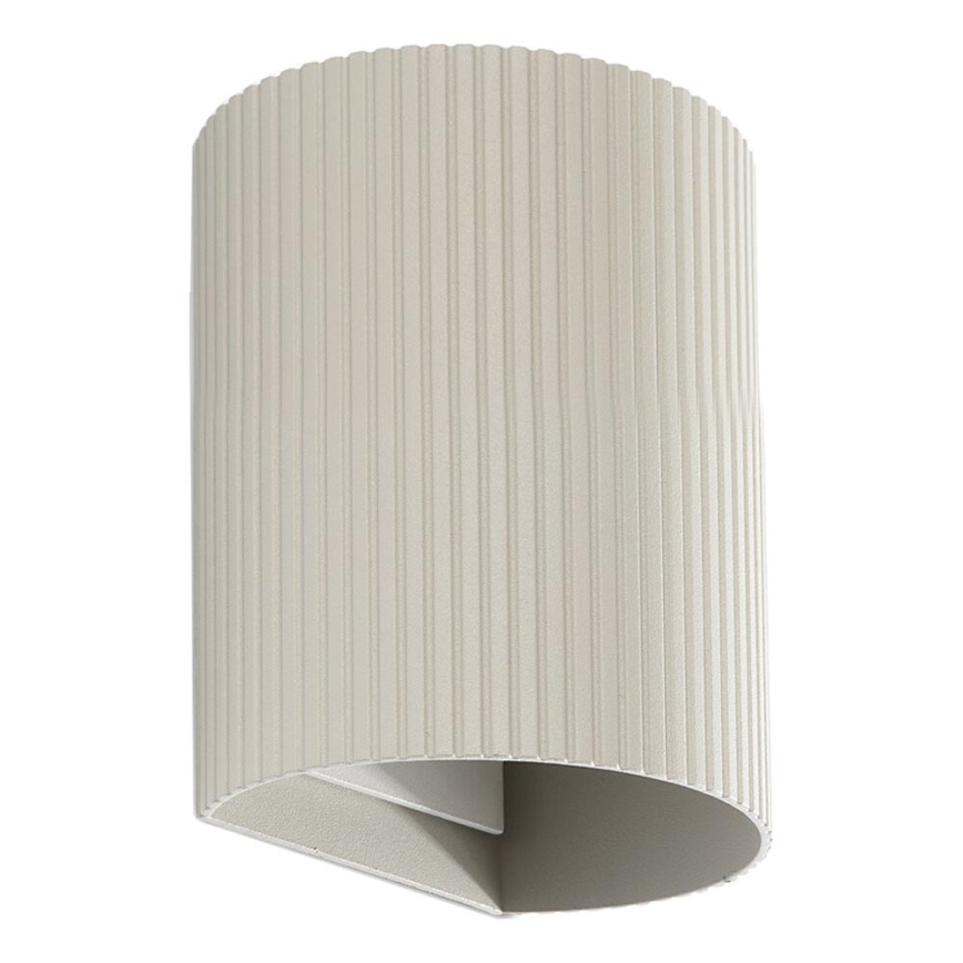 FARO 40528 - Seinävalaisin SOLE 1xGU10/8W/230V harmaa aallotettu pyöreä