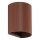 FARO 40529 - Seinävalaisin SOLE 1xGU10/8W/230V tiili aallotettu pyöreä