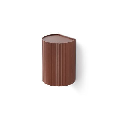 FARO 40529 - Seinävalaisin SOLE 1xGU10/8W/230V tiili aallotettu pyöreä