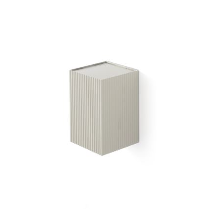 FARO 40536 - Seinävalaisin SOLE 1xGU10/8W/230V harmaa aallotettu kulmikas