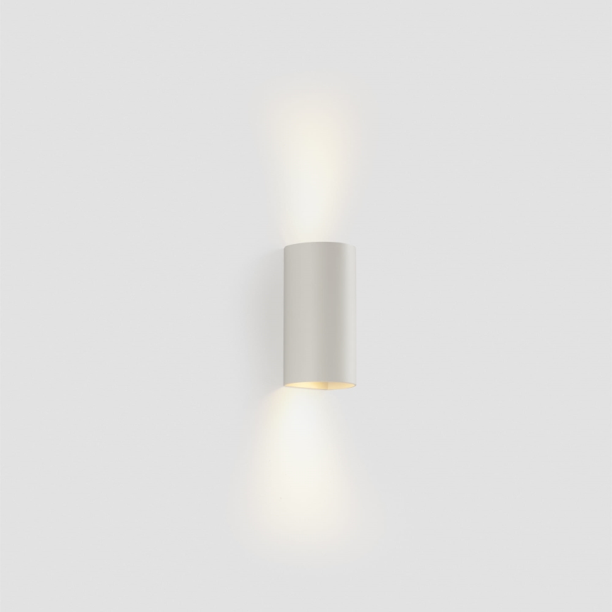 FARO 40538 - Seinävalaisin SOLE 2xGU10/8W/230V valkoinen pyöreä