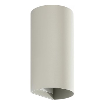 FARO 40540 - Seinävalaisin SOLE 2xGU10/8W/230V harmaa pyöreä