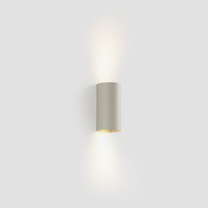 FARO 40540 - Seinävalaisin SOLE 2xGU10/8W/230V harmaa pyöreä
