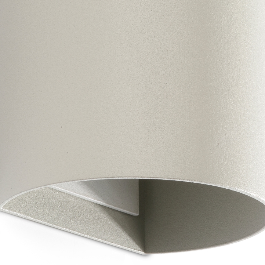 FARO 40540 - Seinävalaisin SOLE 2xGU10/8W/230V harmaa pyöreä