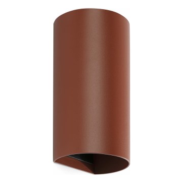 FARO 40541 - Seinävalaisin SOLE 2xGU10/8W/230V tiili pyöreä