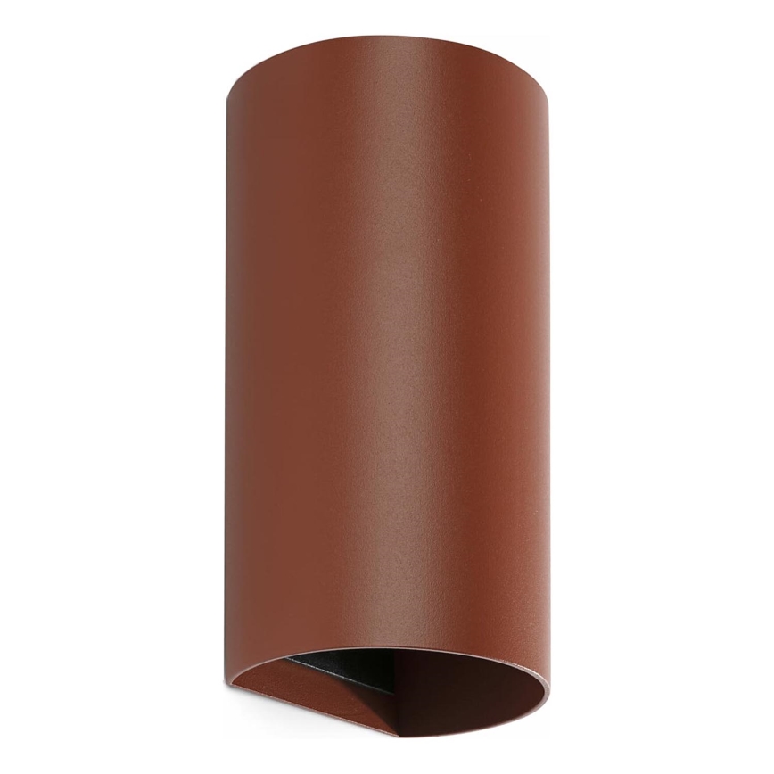 FARO 40541 - Seinävalaisin SOLE 2xGU10/8W/230V tiili pyöreä