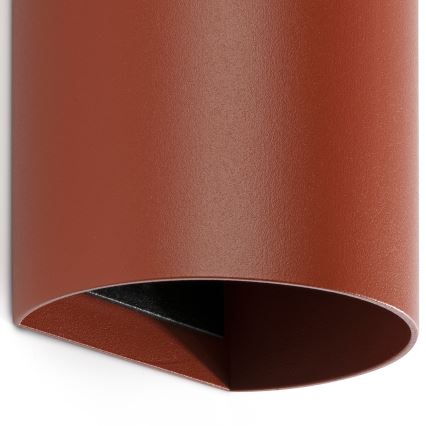 FARO 40541 - Seinävalaisin SOLE 2xGU10/8W/230V tiili pyöreä