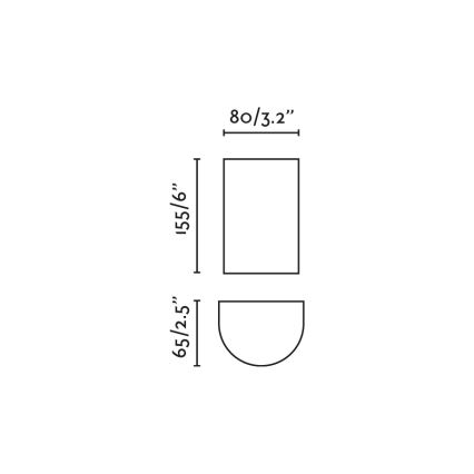 FARO 40541 - Seinävalaisin SOLE 2xGU10/8W/230V tiili pyöreä