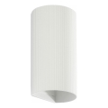FARO 40542 - Seinävalaisin SOLE 2xGU10/8W/230V valkoinen aallotettu pyöreä