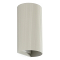 FARO 40544 - Seinävalaisin SOLE 2xGU10/8W/230V harmaa aallotettu pyöreä