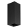 FARO 40566 - Seinävalaisin SOLE 2xGU10/8W/230V musta aallotettu kulmikas