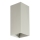 FARO 40567 - Seinävalaisin SOLE 2xGU10/8W/230V harmaa aallotettu kulmikas