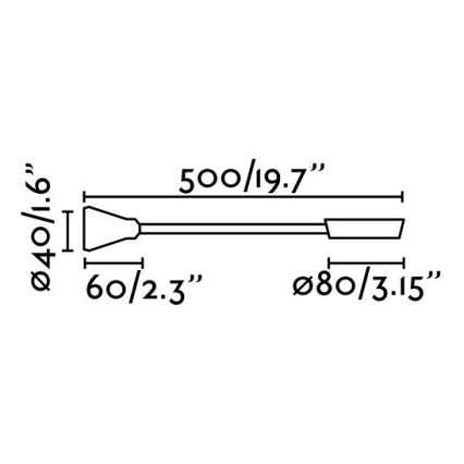FARO 41029 - LED -seinävalaisin BEL LED/3W/230V valkoinen