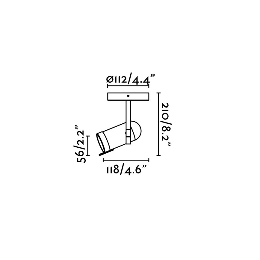 Faro 43531 - Kohdevalo ORLEANS 1xGU10/8W/230V hopea/musta