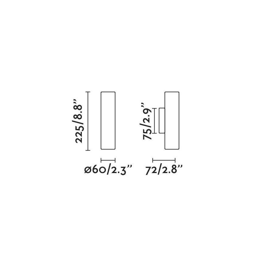 FARO 43760 - Seinävalaisin STAN 2xGU10/8W/230V kulta