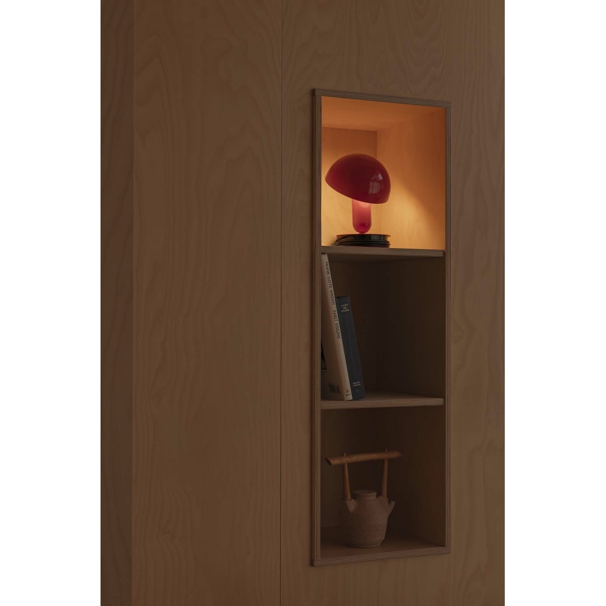FARO 56103 - Pöytävalaisin pidikkeellä 2in1 BELA 1xE27/15W/230V punainen