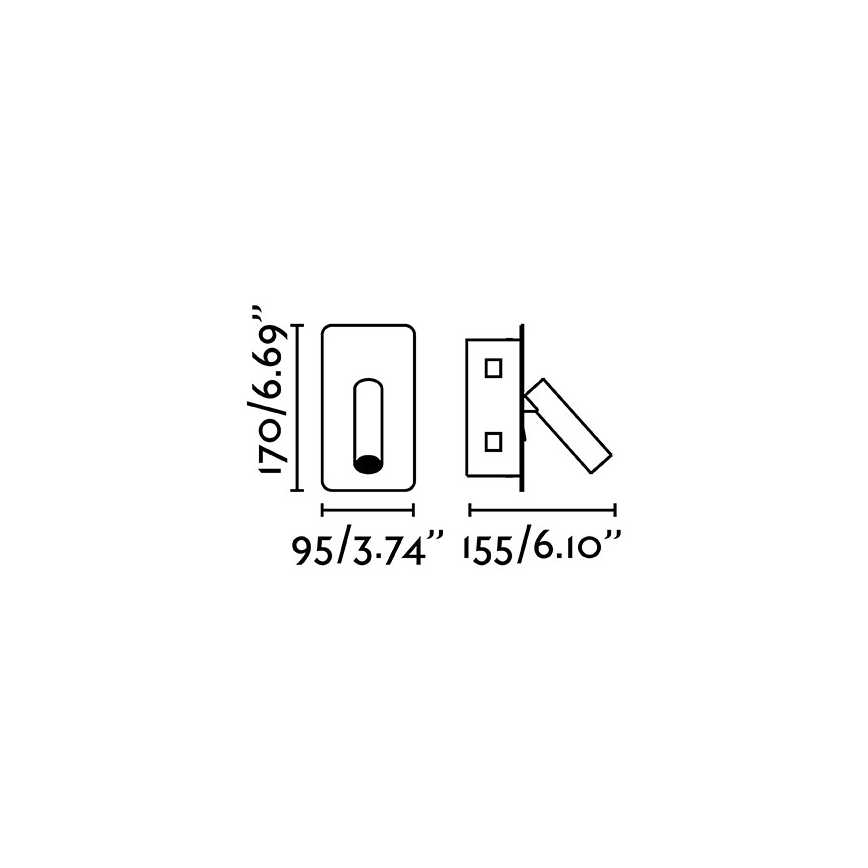 FARO 62114 - LED-seinäkohdevalo SUAU LED/3W/230V kultainen
