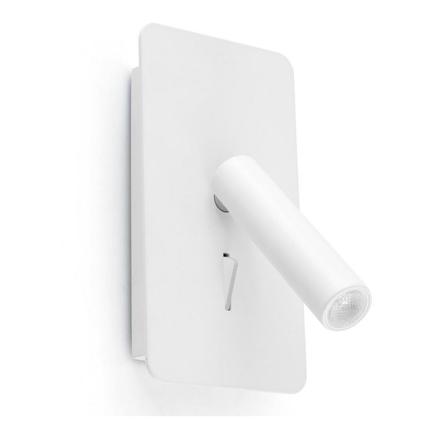 FARO 62117 - LED-seinäkohdevalo SUAU LED/3W/230V USB valkoinen