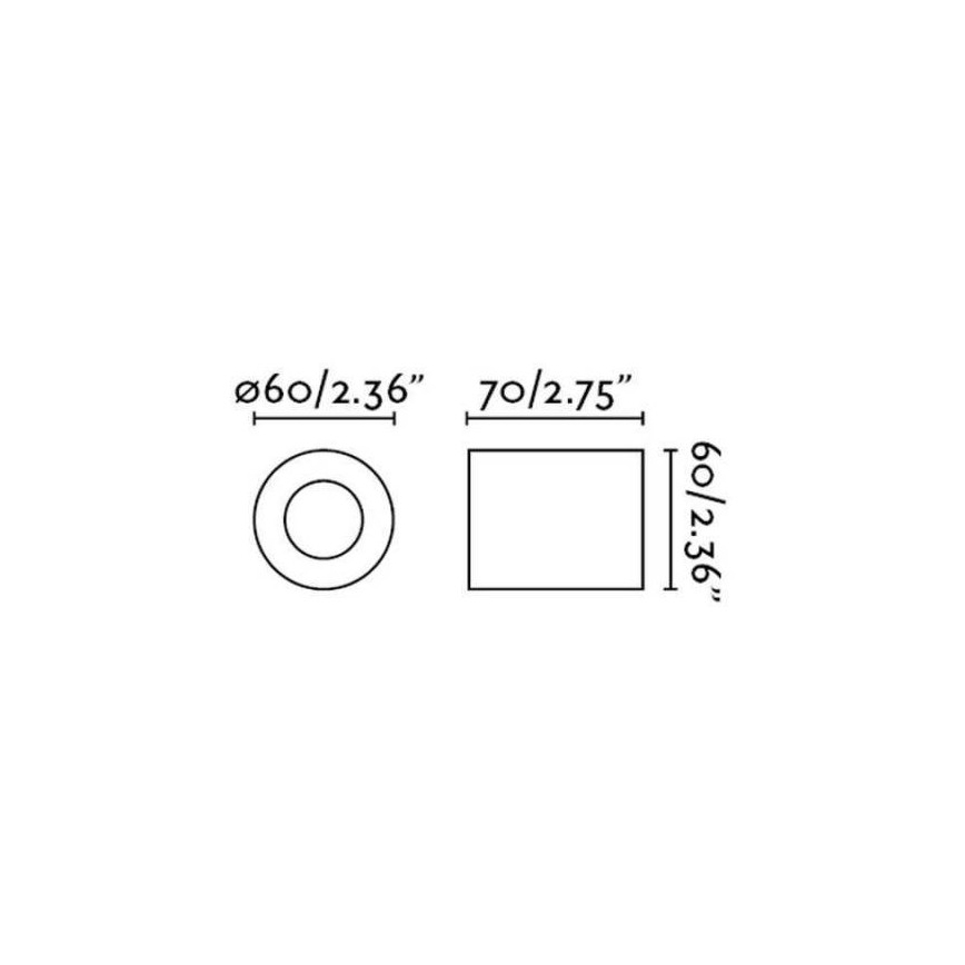 FARO 62151 - Seinävalaisin TEN 1xE27 / 20W / 230V musta