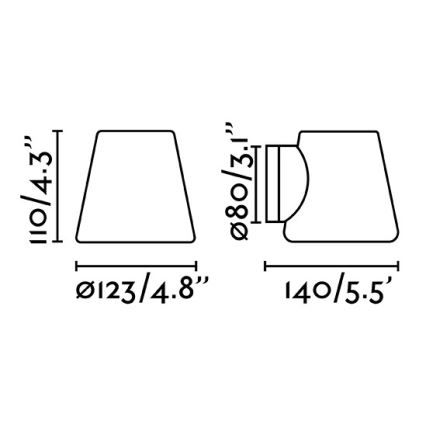 FARO 63510 - Kylpyhuoneen seinävalaisin BIANCA 1xG9 / 6W / 230V IP44