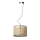 FARO 64314-49 - Kattokruunu johdossa MAMBO 1xE27/15W/230V d. 45 cm rottinki/musta
