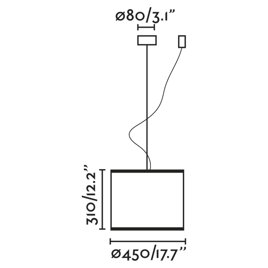 FARO 64314-49 - Kattokruunu johdossa MAMBO 1xE27/15W/230V d. 45 cm rottinki/musta
