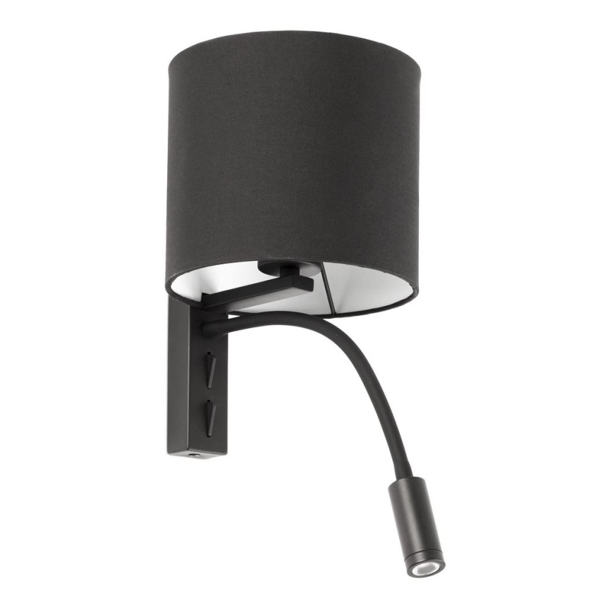 Faro 64323 - LED-seinävalaisin TIRA 1xE27/15W + LED/3W/230V