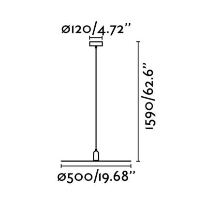 FARO 68145 - Kattokruunu narulla PLAT 1xE27/60W/230V