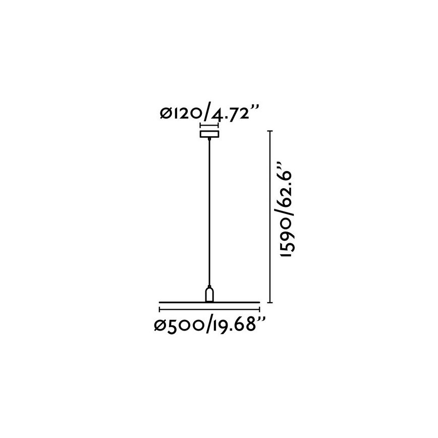 FARO 68145 - Kattokruunu narulla PLAT 1xE27/60W/230V
