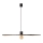 FARO 68590-70 - Kattokruunu johdossa COSTAS 1xE27/15W/230V d. 100 cm musta/rottinki