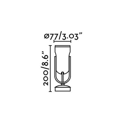 FARO 70035 - LED-ulkoseinävalaisin SLOT-1 LED/14W/230V IP65 3000K