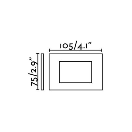 FARO 70163 - Upotettu LED-ulkovalo SPARK-1 LED/5W/230V IP65